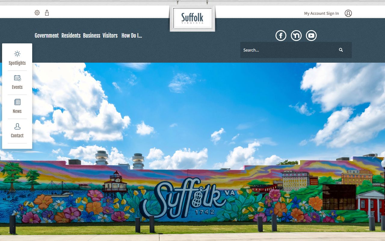 Suffolk Virginia city government portal death index records