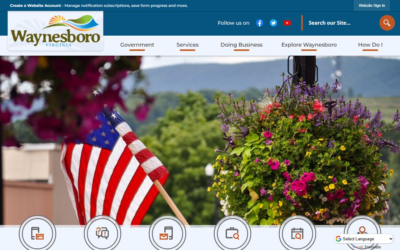 Waynesboro Virginia city government portal death index records