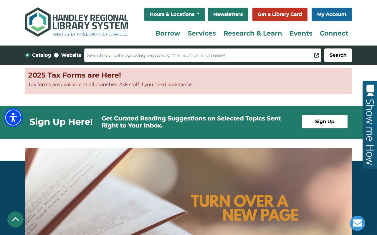 Handley Regional Library Winchester genealogy resources death index