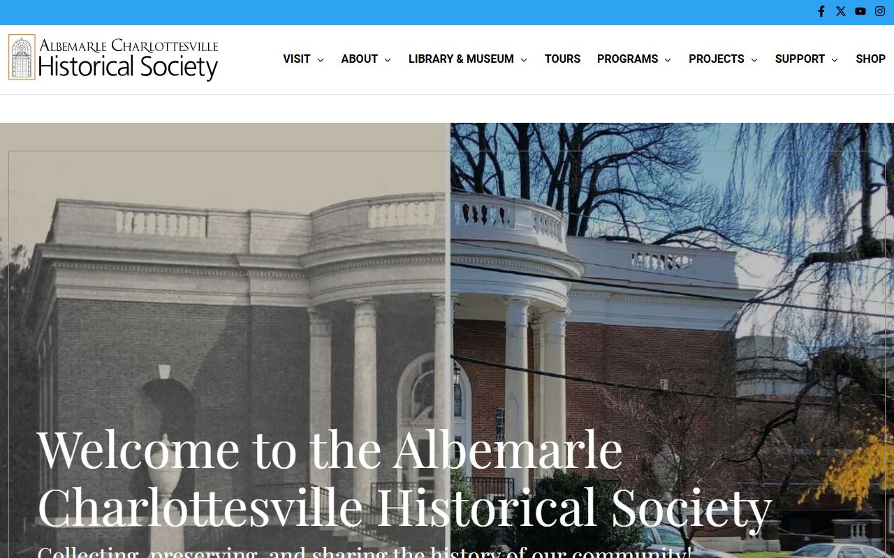 Albemarle Charlottesville Historical Society research resources for Albemarle County death index