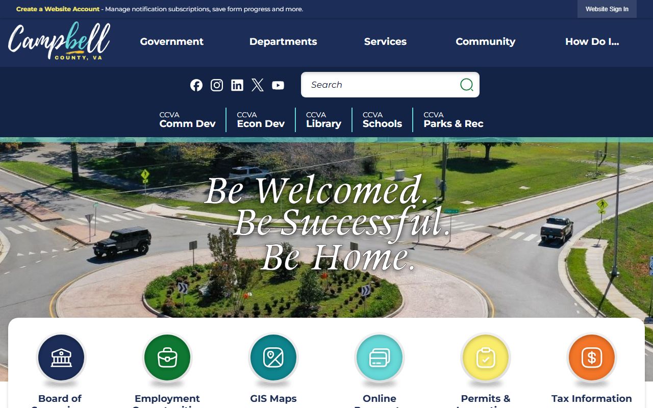 Campbell County official government website death index