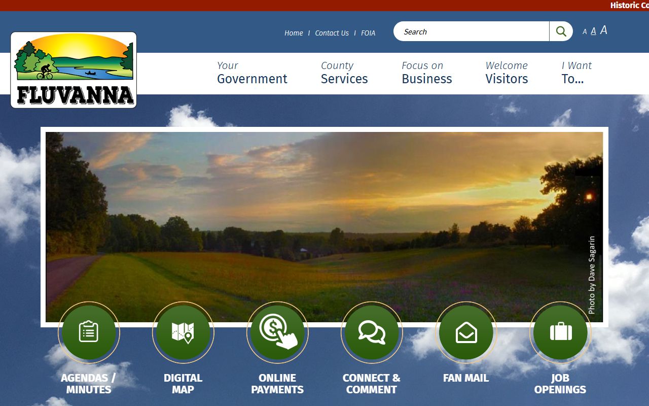 Fluvanna County official government website death index