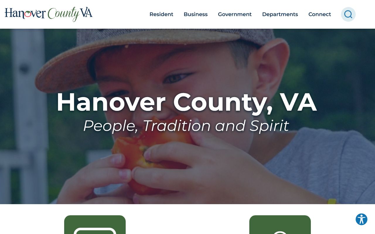 Hanover County official government portal death index records