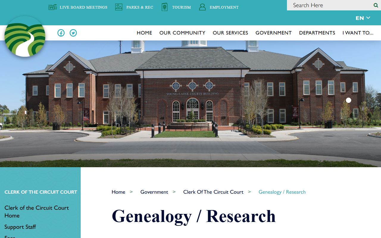 Isle of Wight County Circuit Court Clerk genealogy and research death index