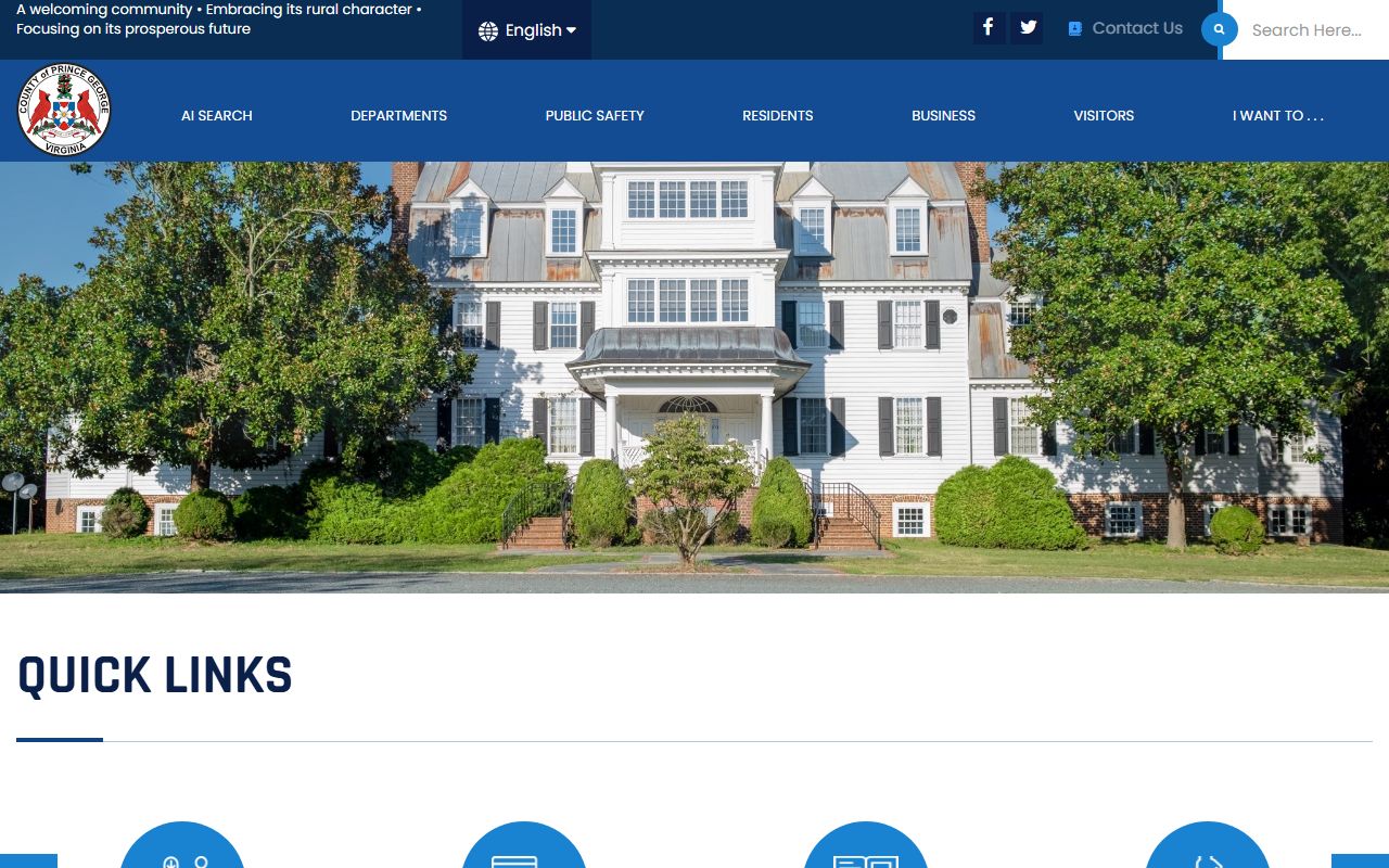 Prince George County Virginia official government portal death index